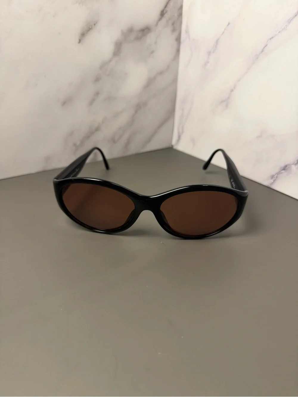 Dior Women's Black Frame Sunglasses with Brown Lenses